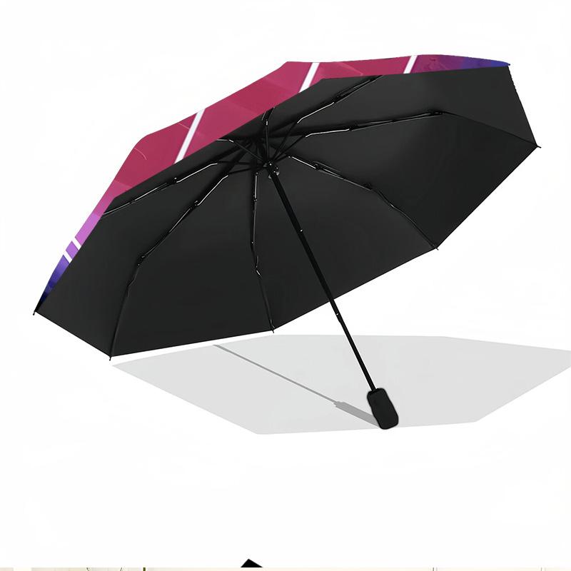 football club Print Automatic Open Close Umbrella, Portable Foldable Umbrella, for Outdoor Commute Camping Trip, Ideal Birthday Gift