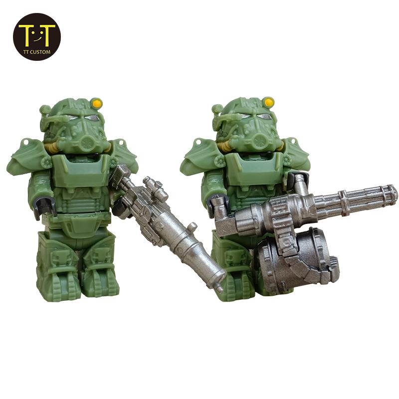 1 STÜCK Militärsoldaten Mini Anime Action Fallouts Figuren Waffen Roboter Mecha Bausteine Ziegel DIY Spielzeug für KINDER Geschenk