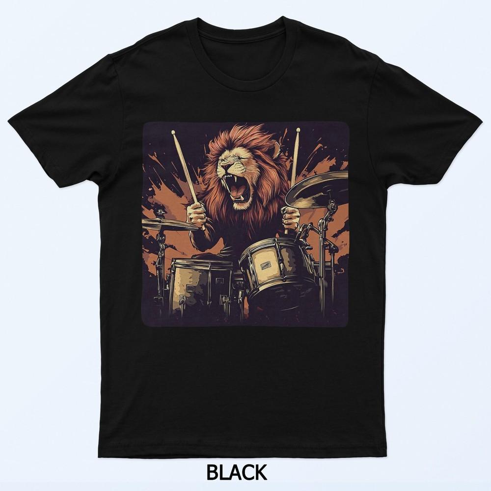 

Костюмная футболка «Джунгли грув с львом за барабанами» M