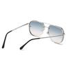Luxury Brand Sunglasses For Men Women UV400 Protection Big Frame Metal Glasses Blue Black Unisex Eyewear