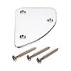 Curved Neck Reinforcement Plate Metal Texture Suitable for Electric Guitars Bass with Mounting Hardware Included