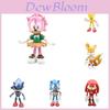 Conjunto de 6 Figuras Sonic Shadow Hedgehog Brinquedos de PVC de Alta Qualidade para Crianças