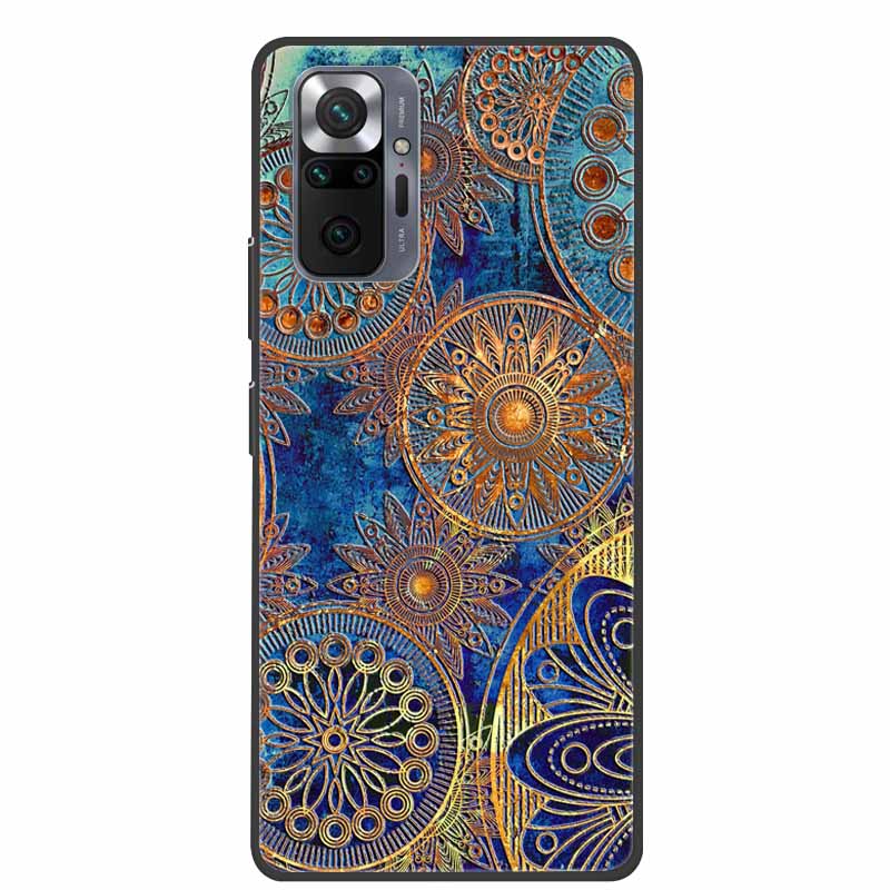 Phone Case for Redmi Note 10 Pro 3D Blossom Emboss Back Cover for Xiaomi Redmi Note 10S 10 4G 5G Silicone Soft Floral Capa Shell