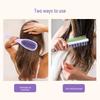 Double-Sided Long Handle Scalp Massage Shampoo Brush & Air Cushion Comb for Wet/Dry Use