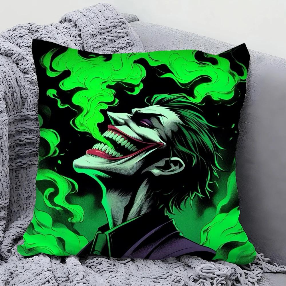 1Pc Super Villain J-Joker Movie Pillow Case Square Pillow Bedroom Sofa Leisurecomfortcushioncarliving Room Home Decoration 40X40