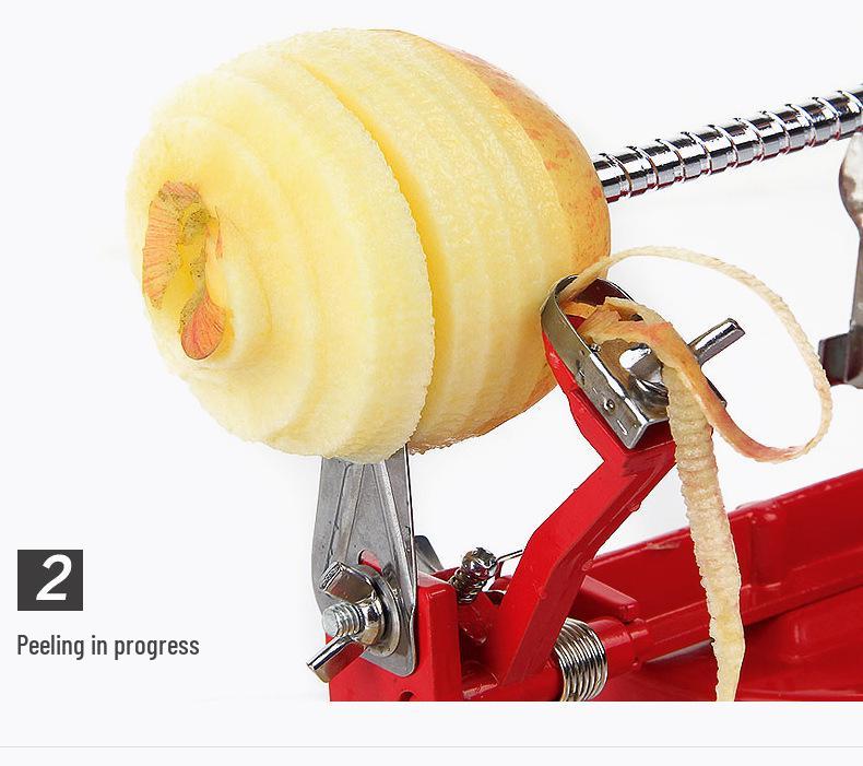 3-in-1 Stainless Steel Hand-Crank Apple & Fruit Peeler