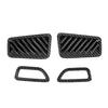 4pcs Car Inner Dashboard Air Vent Outlet Cover Trim Carbon Fiber Styling Decoration Cover For Toyota RAV4