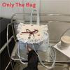 Fashion Girl Pu Small Handbag With Lace Trim For Daily Casual Use