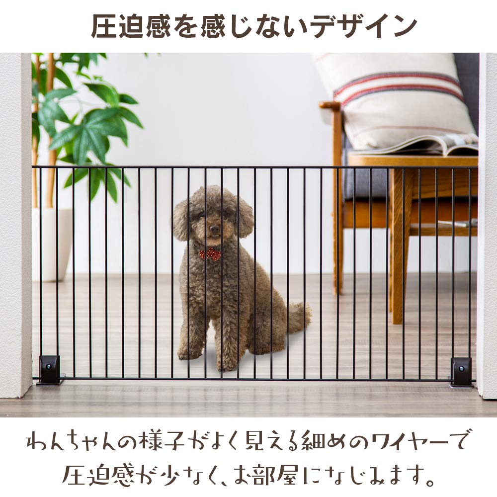 IRIS OHYAMA Pet Fence Pet Gate 90cm Width 90 x Height 40cm P-SPF-94 White/Width (Low Type)