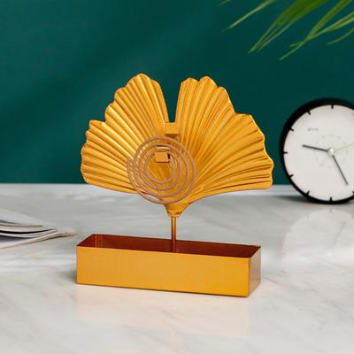 Mosquito Coil Burner Exquisite Leaf Incense Shape Iron Creaive Holder Case for Home