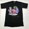 Vintage 80s 90s Cayman Islands Tourist Tee Fish Coral Medium Black T Shirt Vtg