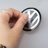 2025 Hot 4Pcs Car Wheel Hub Center Cap Metal Emblem Stickers For Volkswagen GTI R-Line R Polo T5 Golf Passat Scirocco Jetta Beet