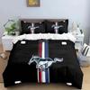 3D Print Mustang Car Logo Bedding Set Boys Girls Twin Queen King Size Duvet Cover Pillowcase Bed boys Adult Home Textileextile