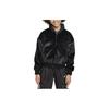 Vêtements de sport Couleur unie Col montant Fermeture éclair Manches longues Veste Vestes pour enfants Noir FJ6154-010