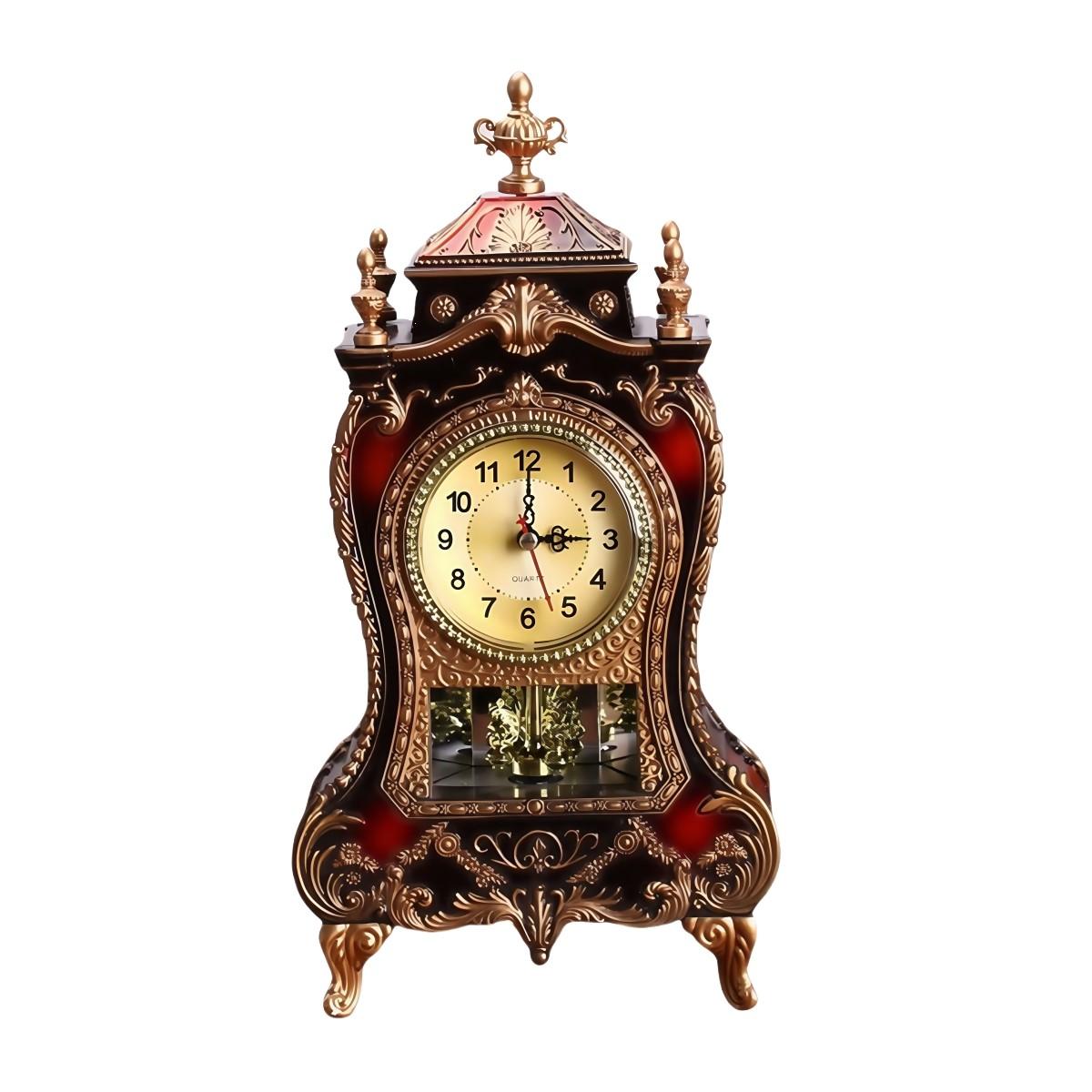 

Antique Style Clock Musical Decorative Clock Clock With 12 Music Melodies Decorative Clock Easy To Position Anywhere коричневий