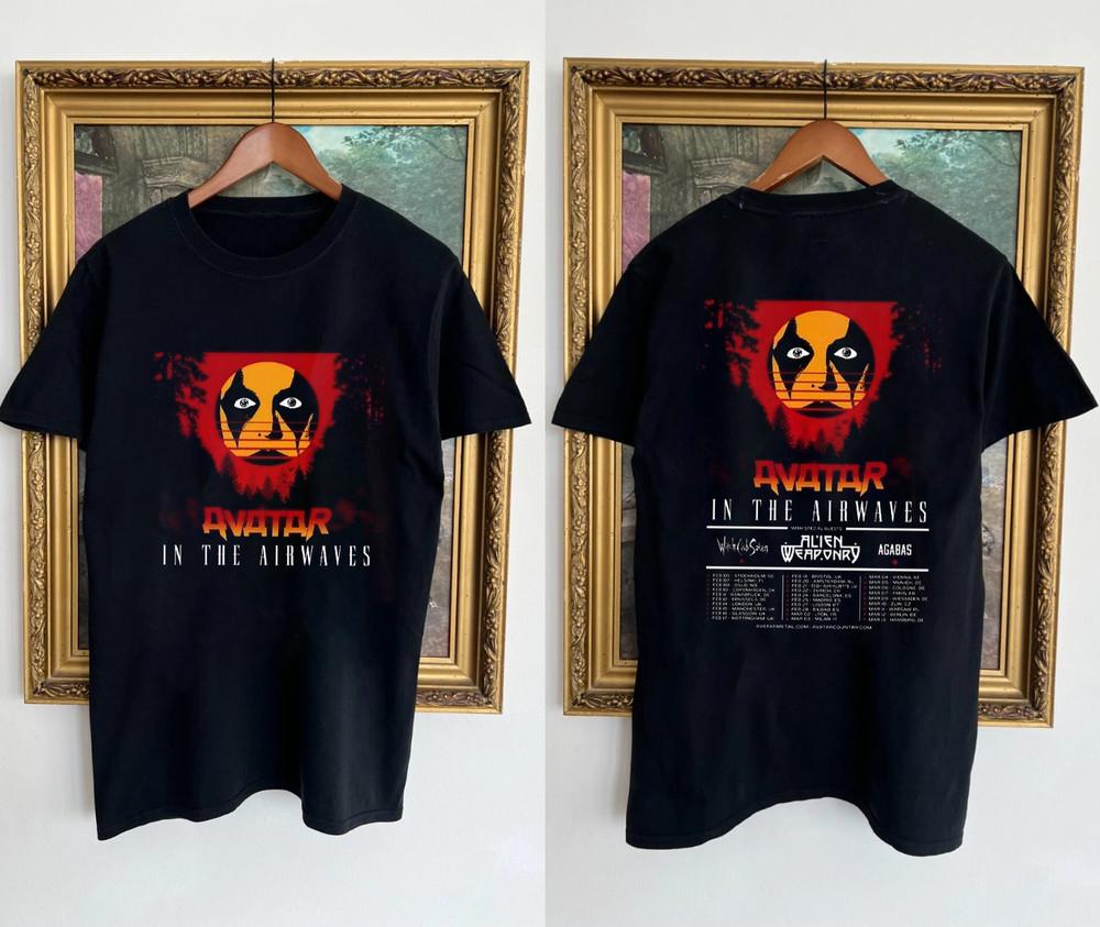 

Hot Avatar Band 2 Sides In The Airwaves Black S to 5XL Concert Shirt Unisex T-Shirt S