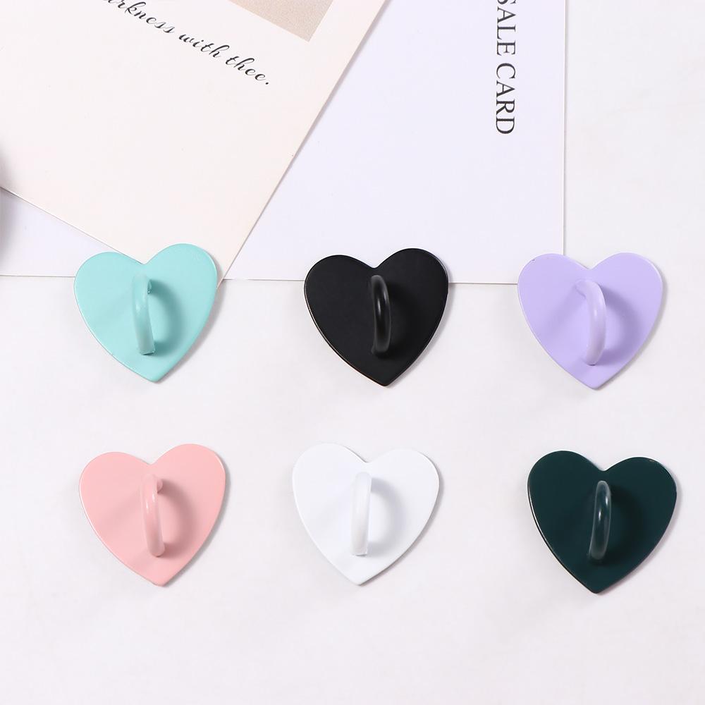 Phone Charm Metal Heart Finger Ring Phone Stand Holder Phone Clasps Hooks Phone Case Finger Ring