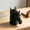 Portapenne a Testa di Cavallo Stampato in 3D Organizzatore da Scrivania Pratico per Matite Pennarelli Decorazione Creativa per Ufficio Casa Regalo Unico per Studenti