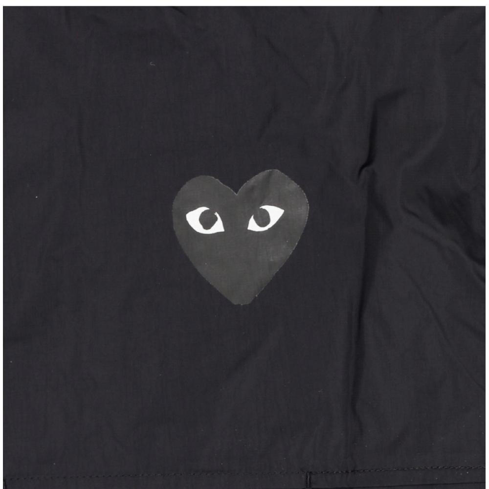 Comme Des Gar Ons PacKable BlacK Heart Wappen JacKet 1 Play X K Way