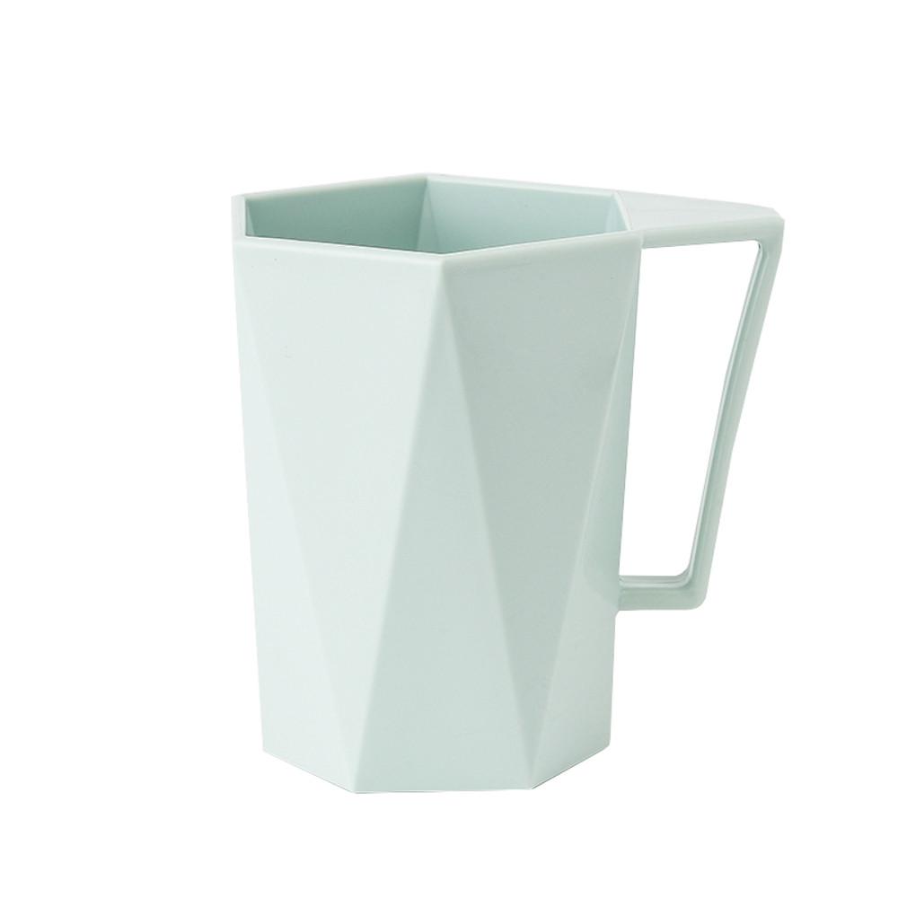 Kreatives Geometrisches Design von Waschbecher Kunststoffmaterial Zahnbürstenbecher Trinkbecher Tassen Putzbecher Unzerbrechliche Zahnbürste