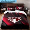 3pcs Spfc Team Crest Design Printed Bedding Set Duvet Cover Closure Includes 1 Duvet Cover & 2 Pillowcases Bedding Sets Home Decor Gifts