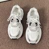 Station mesh breathable shoes women's new fashion niche platform casual sports shoes