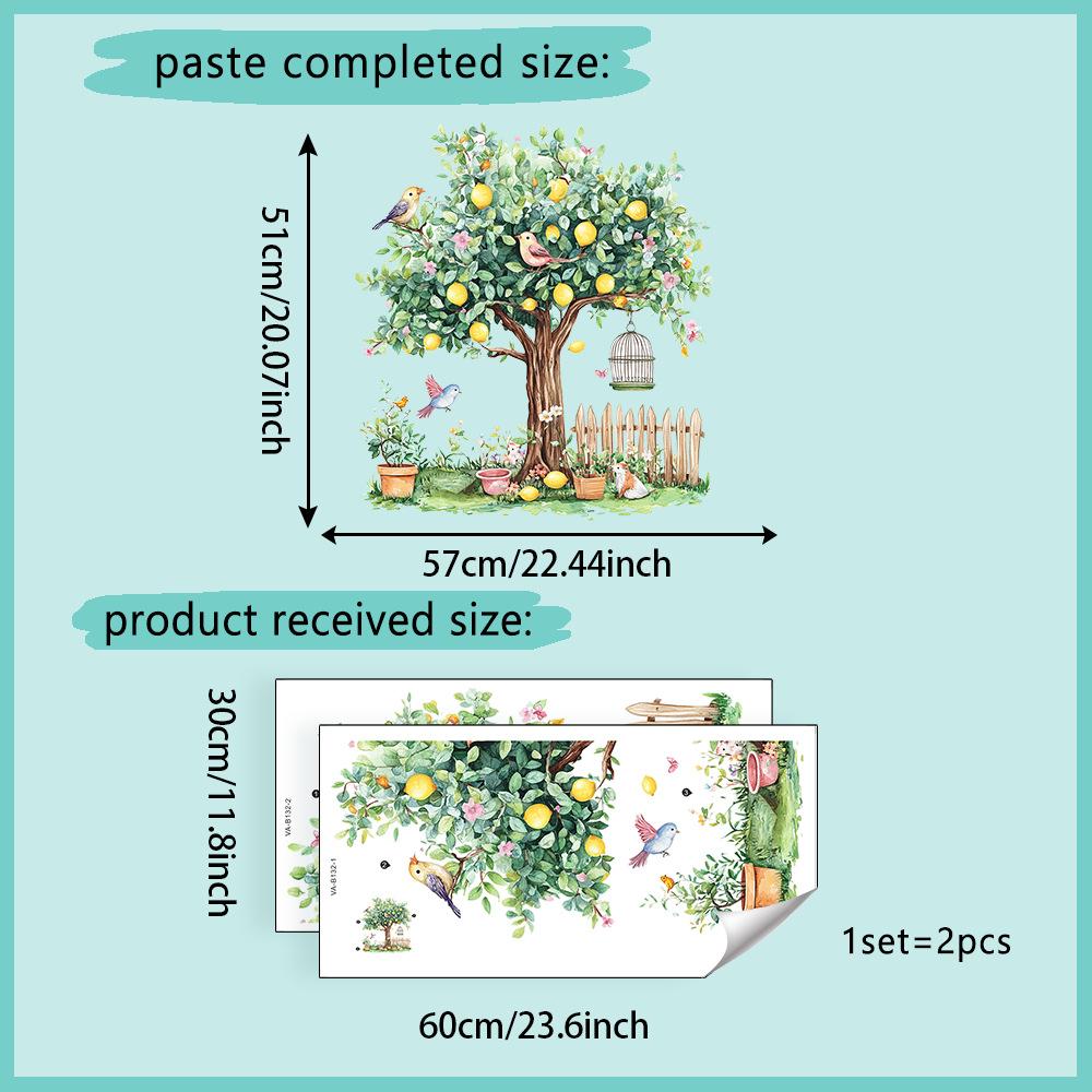

Flower Window Wall Sticker Vinyl Art Sticker for Home Decor Classroom Kids Room Bedroom Self Adhesive Decals 30x60cm 2pcs
