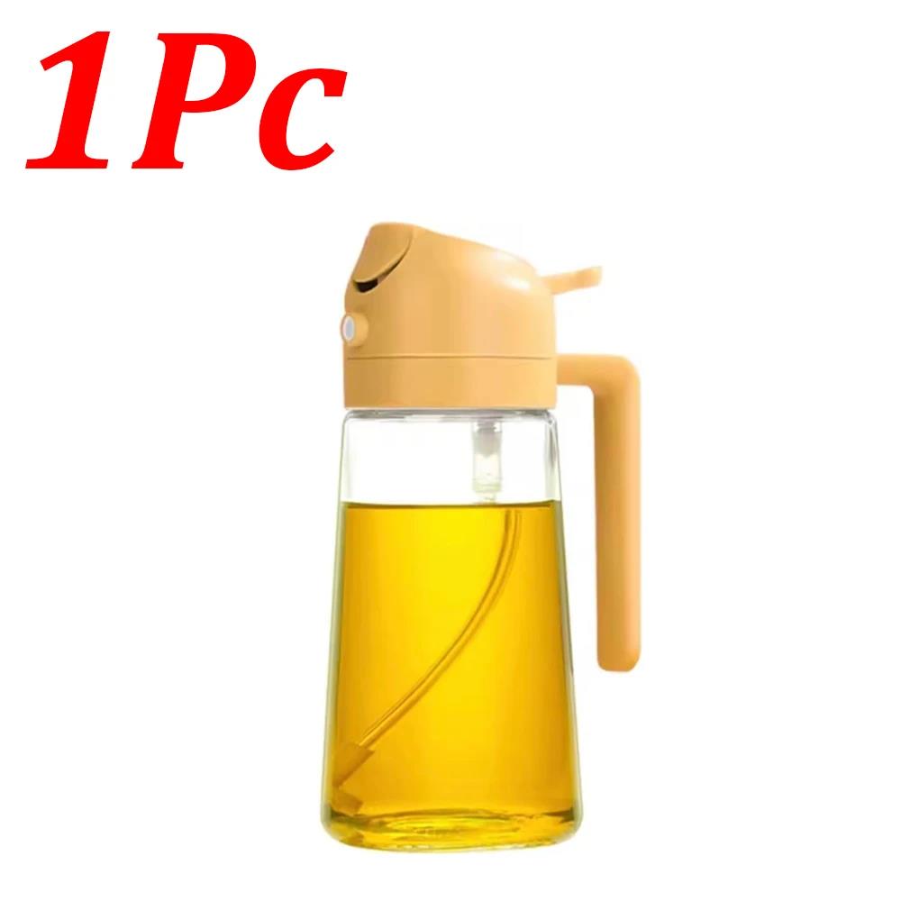 1-4Pcs 2in1 500ml Plastic Spray Oil Sprayer Cooking Oil Sprayer BBQ Picnic Kitchen Tools BBQ Cooking Oil Dispenser 4