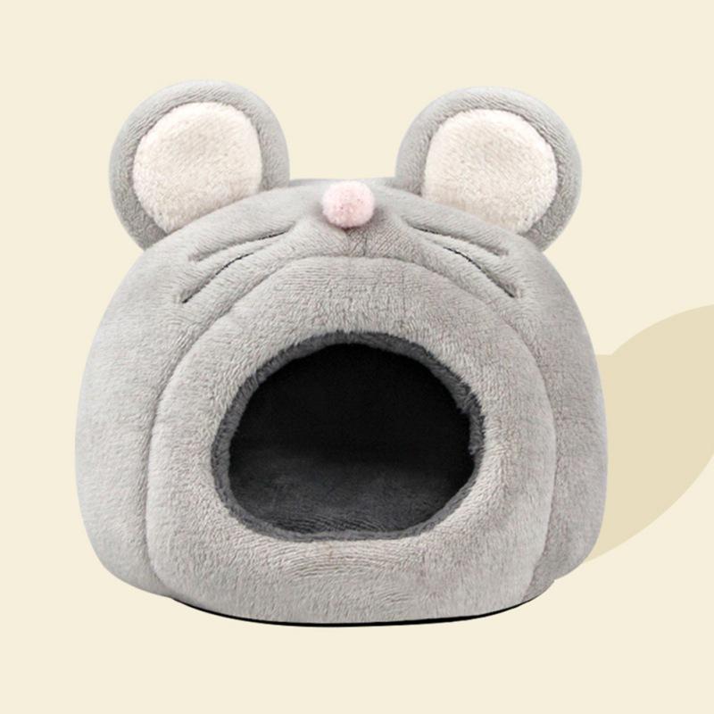 Cama de hamster de pelúcia macia, colchão para animais de estimação, cesta quente e confortável para rede, saco de dormir para porco, esquilo, animal, rato, ninho