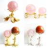 Crystal Ball Base Gold Sliver Tree Leaf Shape Metal Holder Sphere Stone Support Display Stand Photography Props Handicraft Decor