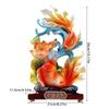 Reichtum Feng Shui Fisch Statue Handgefertigte Harzskulptur Für Haus Büros Dekoration Und Wohlstand Geschenk D2RD