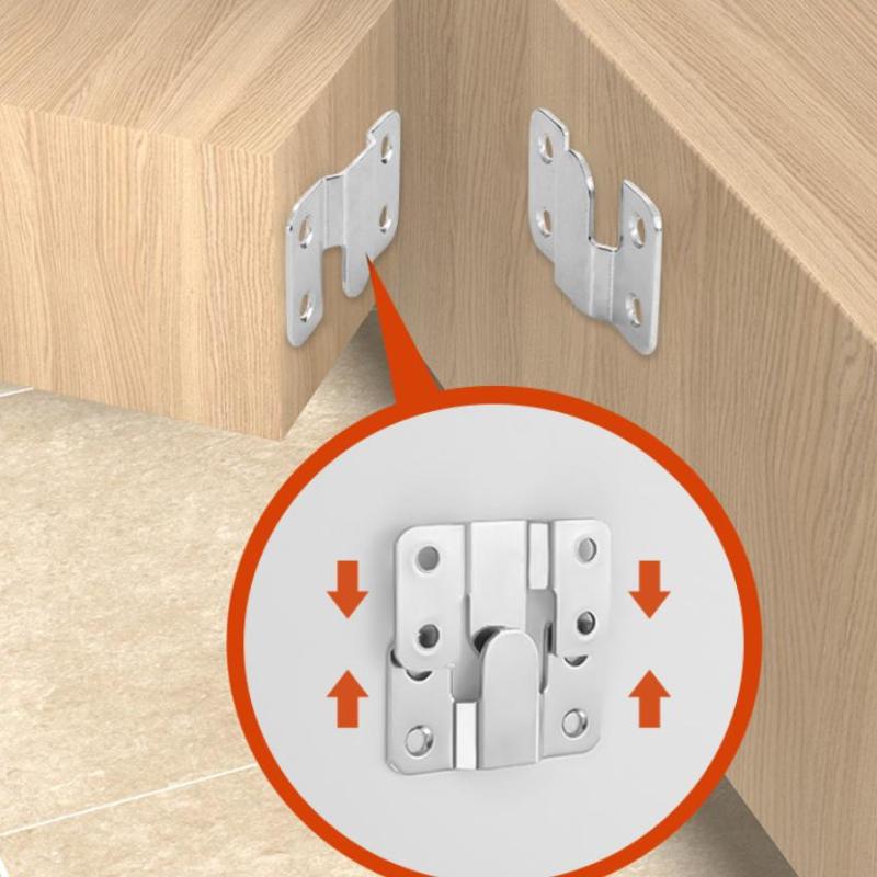 10Pcs Stainless Steel Hanging Buckle Insert Picture Frame Mirror Frame Hanging Picture Buckle Bed Mirror Picture Frame Buckle