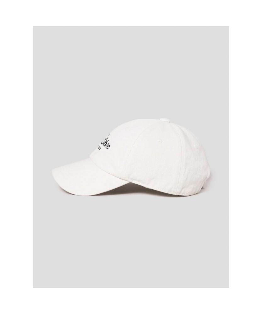 8SECONDS Cursive Embroidered Ball Cap White