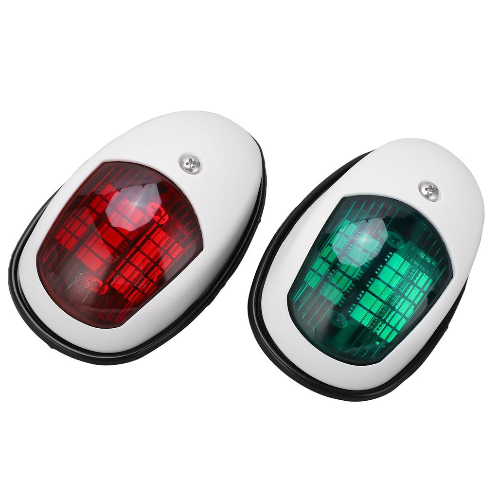 1 Pair Set Universal LED Signal Lamp IP66 Protection Grade Marine Side Navigation LightWhite