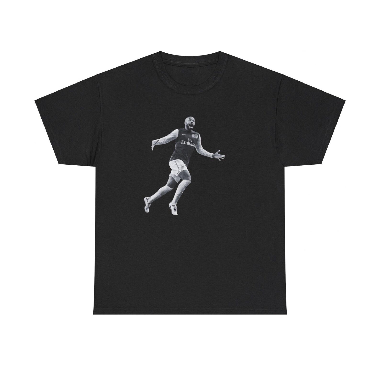 Thierry Henry Graphic Tee: Retro Arsenal Football T-Shirt XL
