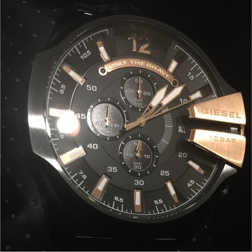 Used New and Unused DIESEL DZ4309 Mega Chief Black Metal Chronograph
