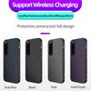 Carbon Fiber Wireless Charging Magnetic Cases For Sony Xperia 5 II iii Lens Protection Silicone Soft Bumper Cover Phone Case
