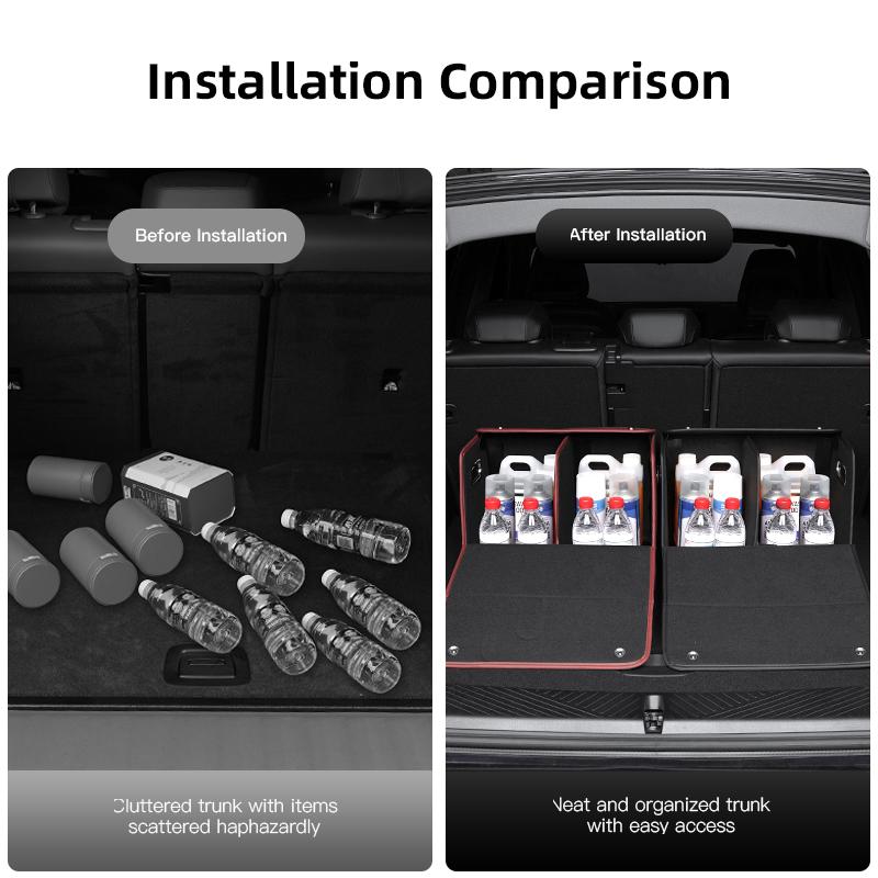 SNLL4 For BMW 3 5 Series E87 F30 X1 X3 X5,M2 M3 M 4 M5 Car Trunk Storage Box Large-Capacity Foldable Stowing Tidying Bag Accessories