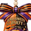 Easy Installation Decor Halloween USA Liberty Bell Ornament, 2D Acrylic Spooky Pumpkin Ornament Ghost Hanging Decoration for Wall Door Home