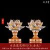 2pcs Lotus Candlestick Buddha for home decoration, tabletop decoration, crystal+metal material