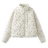 Western Style 2024 New Women clothes Floral Thickened Full Printed Autumn and Winter Versatile Slimming Loose Warm Short down jacket