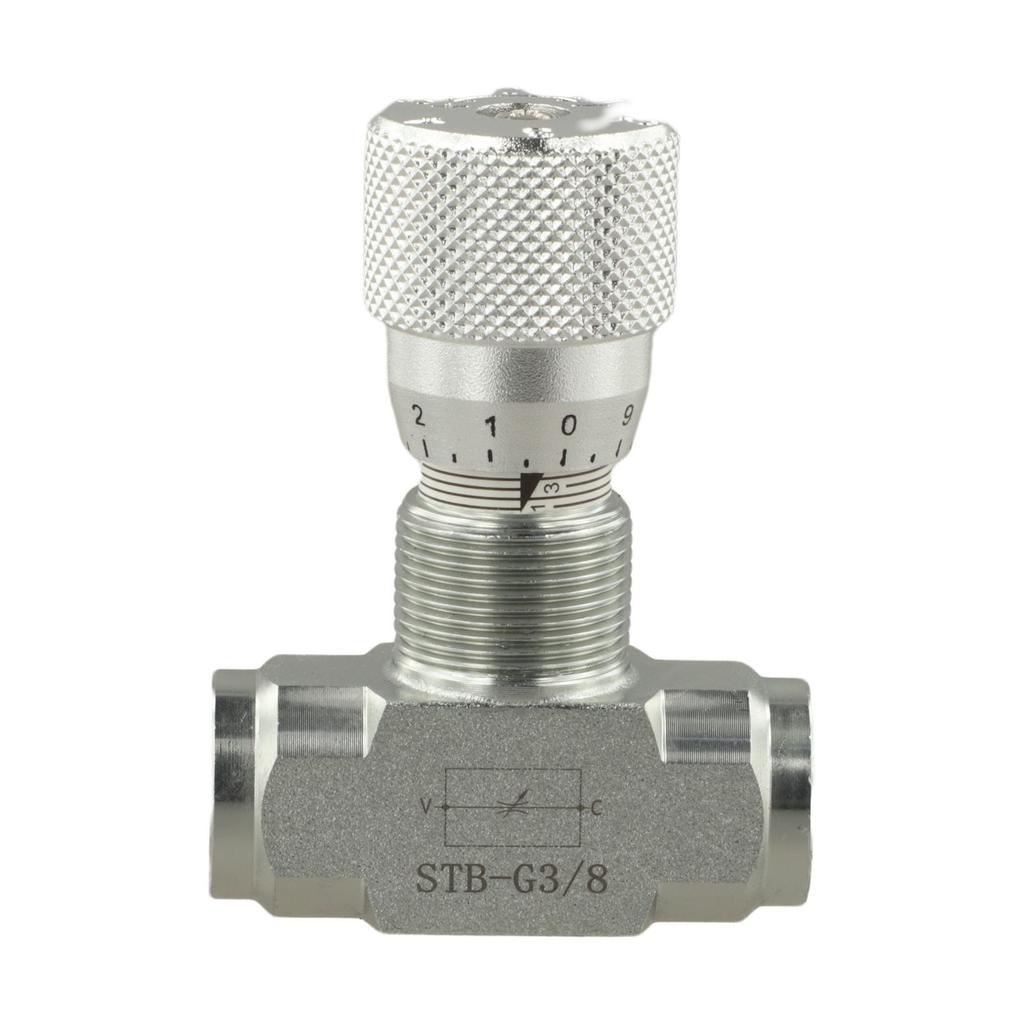 Calibrated Knob And Shaft Hydraulic Flow Control Valve Two-Way Valve
