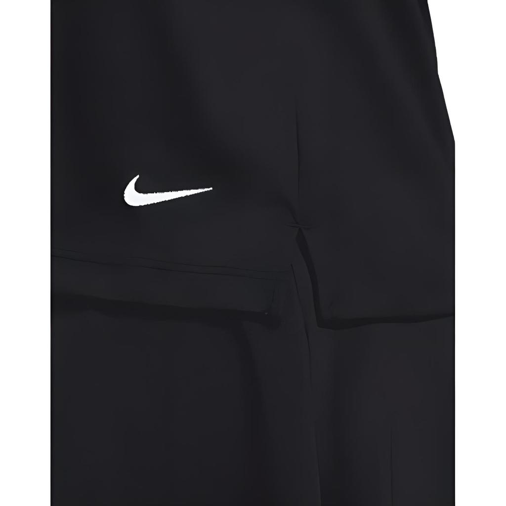 Nike Solid Color Short Sleeve Casual Polo Shirt Women Tops Black DH2310-010