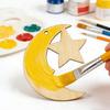 24/48 PCS Wooden Moon & Star Ornaments – DIY Hanging Decor with Hemp Rope for Wedding, Christmas, Birthday & Anniversary