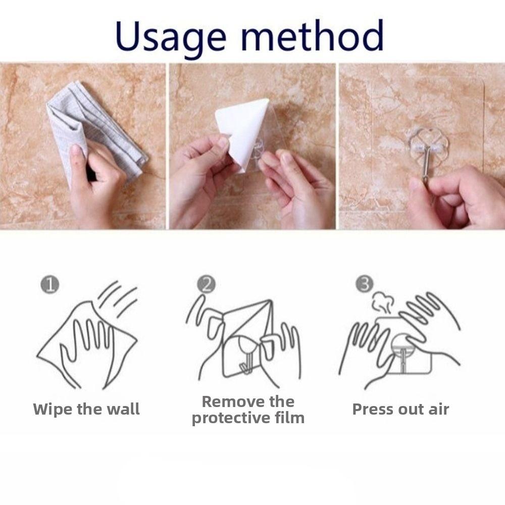 1/5/10Pcs Strong Home Kitchen Sucker Wall Hanger Non Trace Hooks Sticky