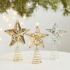 Festive Iron Christmas Tree Five Pointed Star Toppers Decorations Perfect Addition Ornament for Holiday Atmospheres