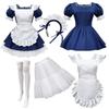 2025 Angelic Maid Navy Blue Lolita Dress Set - Cute Japanese Cosplay Outfit