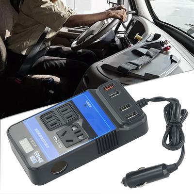 Car Power Inverter Converter Trip 4 USB DC AC Voltage Modified Convert Adapter Car Accessories DC 12V/24V To DC 110V 220V 150W