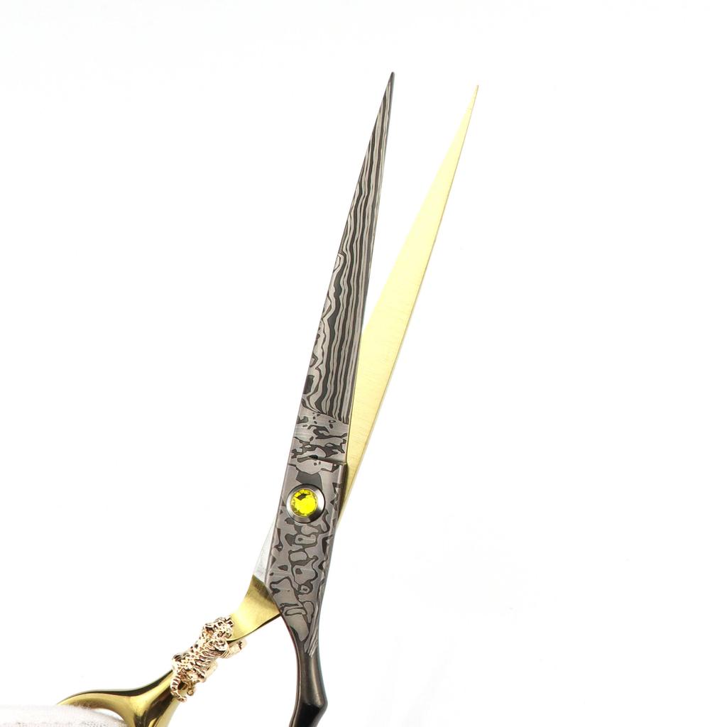 6.0/6. 5/7.0 Inch Color Nepson Tiger Personalized Hair Scissors, Hair Scissors Sharp Knife Head Flat Cut
