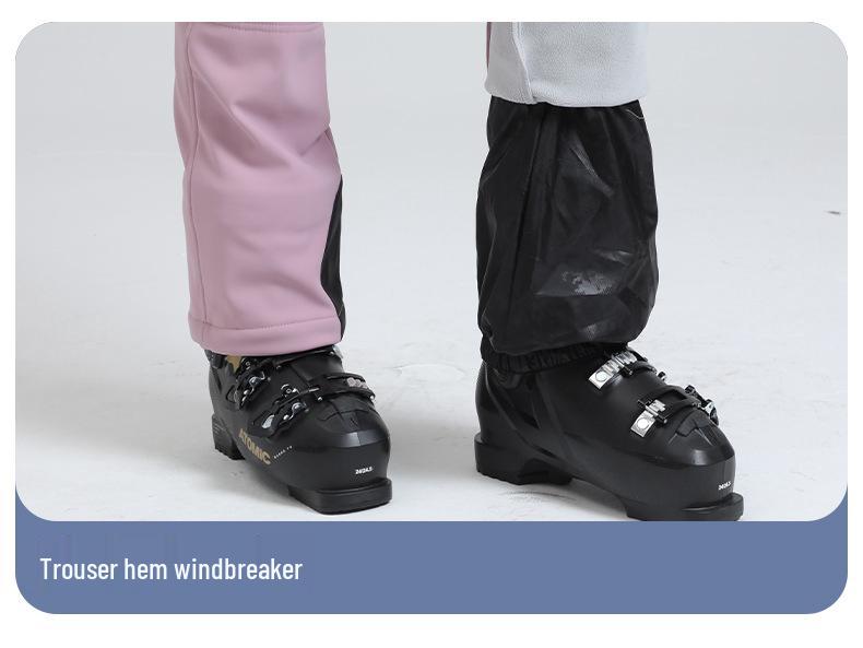 Women's Waterproof Windproof Down Ski Suit - One-Piece, Warm for Outdoor Sports